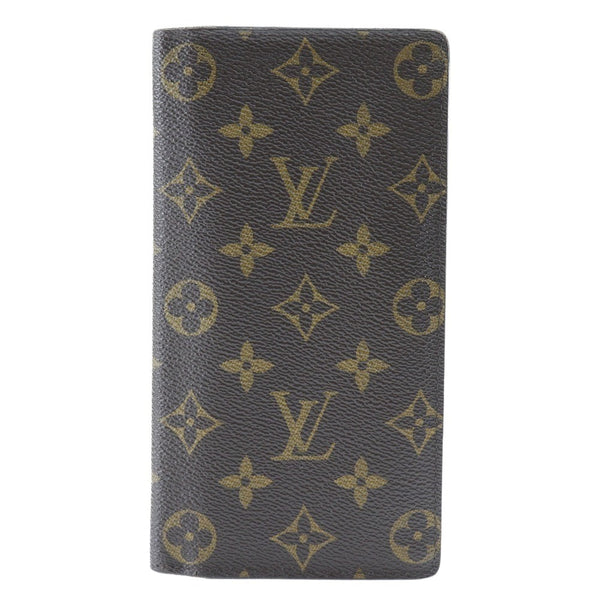 LOUIS VUITTON Long Wallet Purse Old brother Monogram canvas Brown mens Used Authentic
