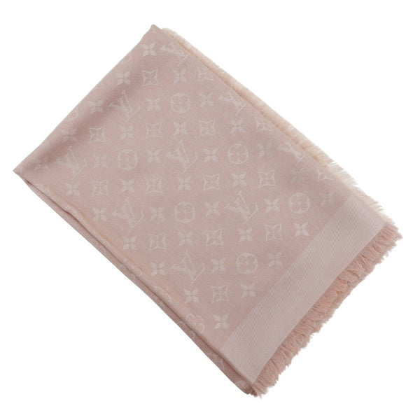 LOUIS VUITTON Stall Silk, Wool pink Women Used Authentic