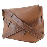 LOEWE Shoulder Bag leather 319.41.R65 Brown Women Used Authentic