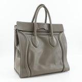 CELINE Tote Bag Luggage mini leather gray Women Used Authentic