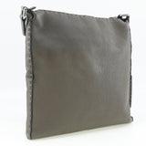 FENDI Shoulder Bag Celeria Calfskin gray mens Used Authentic