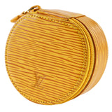 LOUIS VUITTON Other fashion goods Epi Jewelry case Epi Leather yellow Women Used Authentic