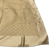 LOUIS VUITTON scarf silk beige Women Used Authentic