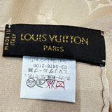 LOUIS VUITTON scarf silk beige Women Used Authentic