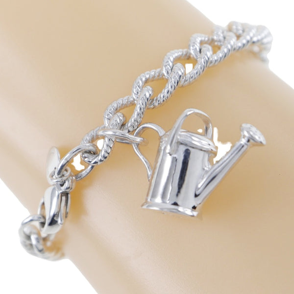 TIFFANY&Co. bracelet house design pot charm watering can Silver925 Silver Women Used Authentic
