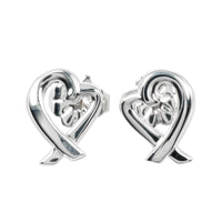 TIFFANY&Co. Pierce Silver925 Silver Loving heart Women Used Authentic