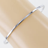 GUCCI Bangle GG running K18 White Gold, Diamond Silver Women Used Authentic