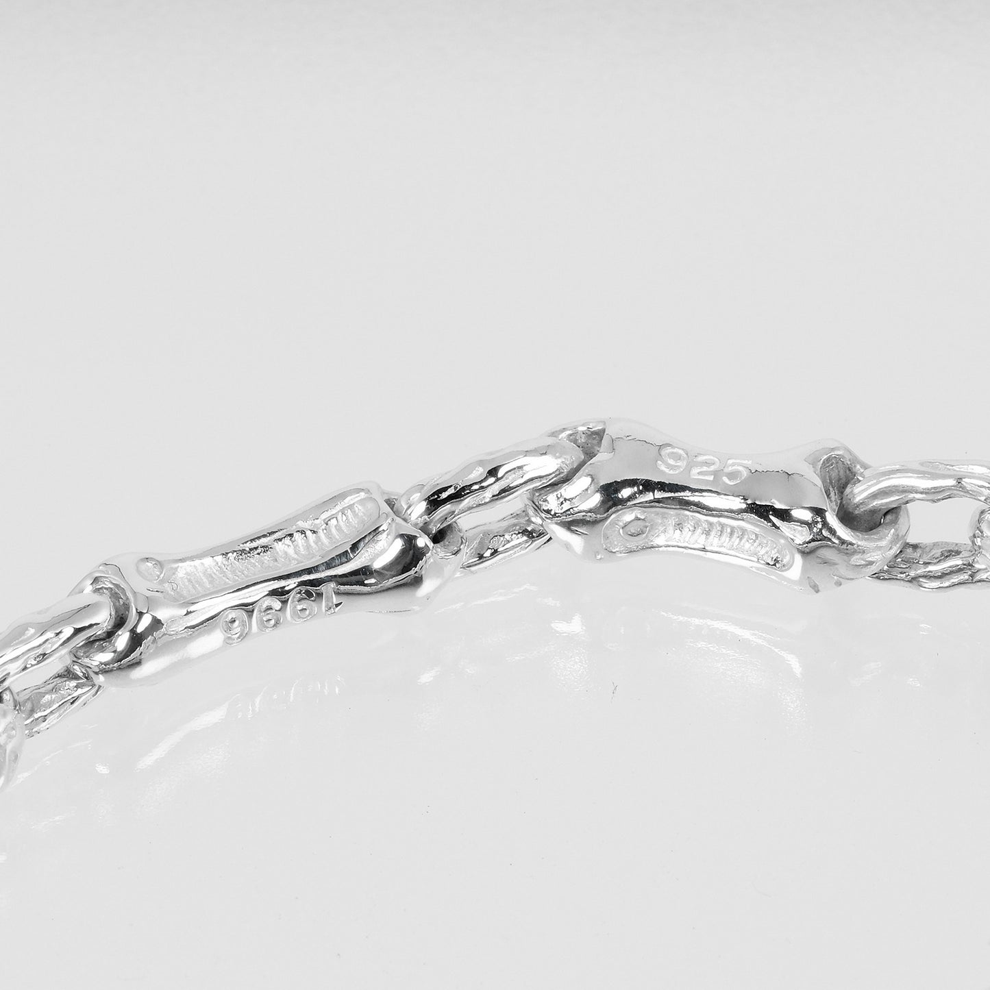 TIFFANY&Co. bracelet Silver925 Silver Bamboo Chain Women Used Authentic