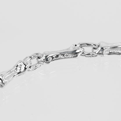 TIFFANY&Co. bracelet Silver925 Silver Bamboo Chain Women Used Authentic