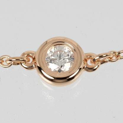 TIFFANY&Co. bracelet K18 pink gold, diamond gold By the yard Women Used Authentic