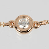 TIFFANY&Co. bracelet By the yard K18 pink gold, diamond gold Women Used Authentic