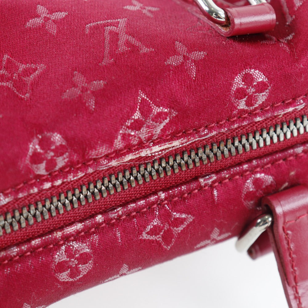 LOUIS VUITTON Handbag M92353 Monogram satin Red Little papillon Women Used Authentic