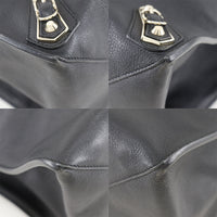 BALENCIAGA Tote Bag Paper tote leather 387480 black unisex(Unisex) Used Authentic