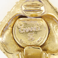 CHANEL Earring quilting Plated Gold gold Women Used Authentic