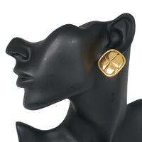 CHANEL Earring vintage Matrasse Rhombus Plated Gold gold Women Used Authentic