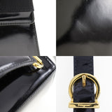 Salvatore Ferragamo Handbag Vala enamel BW-215677 black Women Used Authentic