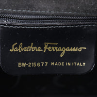 Salvatore Ferragamo Handbag Vala enamel BW-215677 black Women Used Authentic