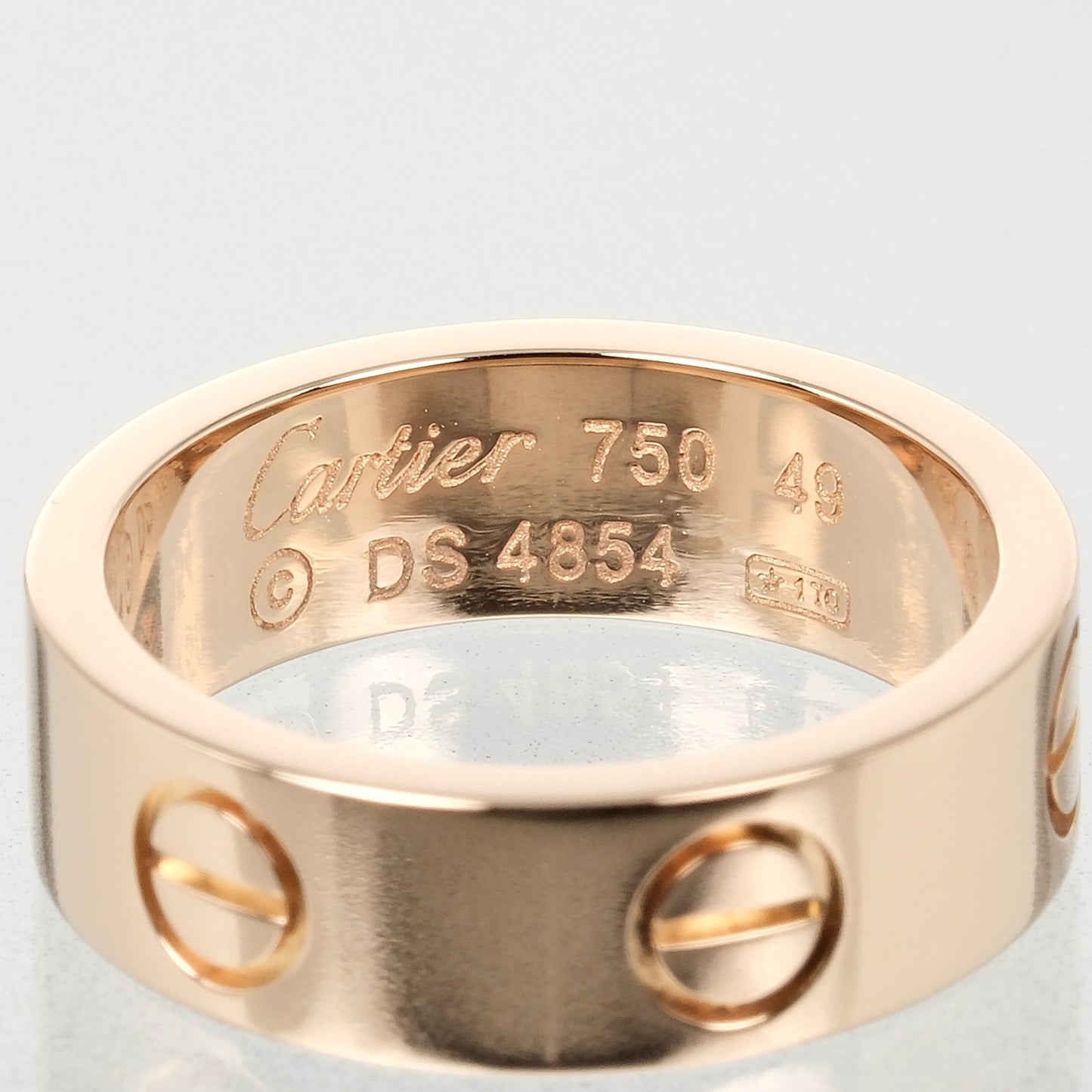 CARTIER Ring K18 Pink Gold gold love Women Used Authentic