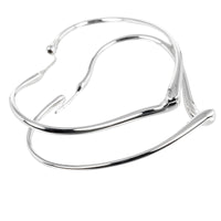 TIFFANY&Co. Pierce Silver925 Silver Open heart hoop Women Used Authentic