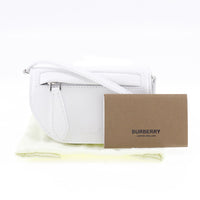 BURBERRY Shoulder Bag Olympia Mini Shoulder leather White Women Used Authentic
