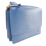 LOUIS VUITTON Shoulder Bag W Hook Wallet  Grenel Epi Leather Blue Women Used Authentic