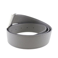 HERMES belt Serie Taurillon Clemence gray mens Used Authentic