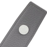 Hermes Belt Serie Taurillon Clemence Grey Mens ha usato autentico