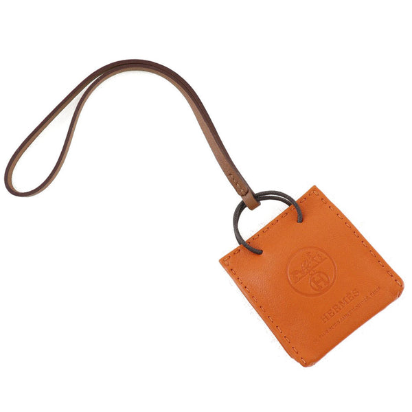 HERMES charm Bag charm sac orange Anyo Miro Orange unisex(Unisex) Used Authentic