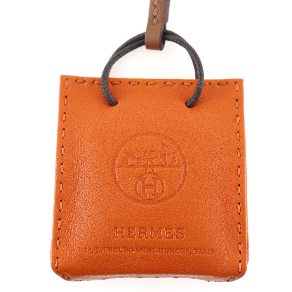 HERMES charm Anyo Miro Orange Bag charm sac orange unisex(Unisex) Used Authentic