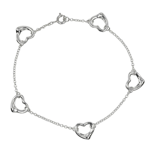 TIFFANY&Co. bracelet Silver925 Silver Open heart