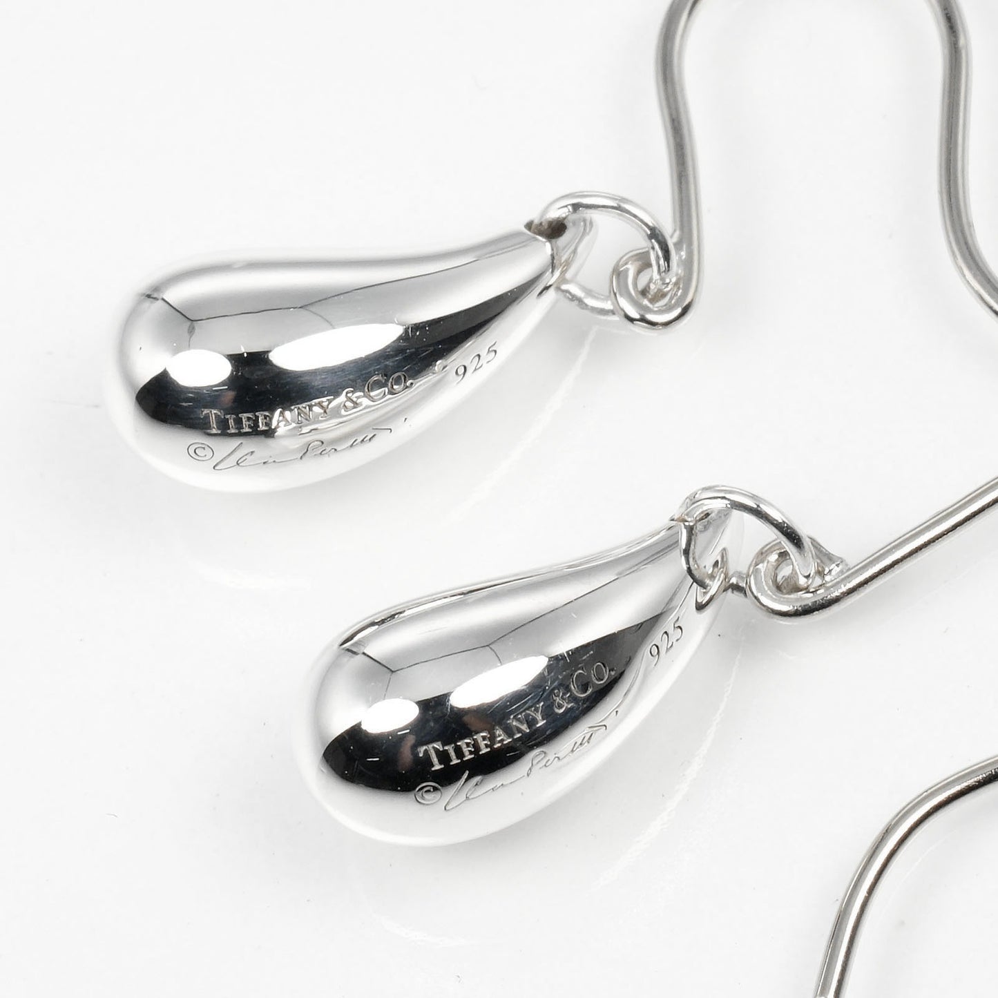 TIFFANY&Co. Pierce Silver925 Silver teardrop Women Used Authentic