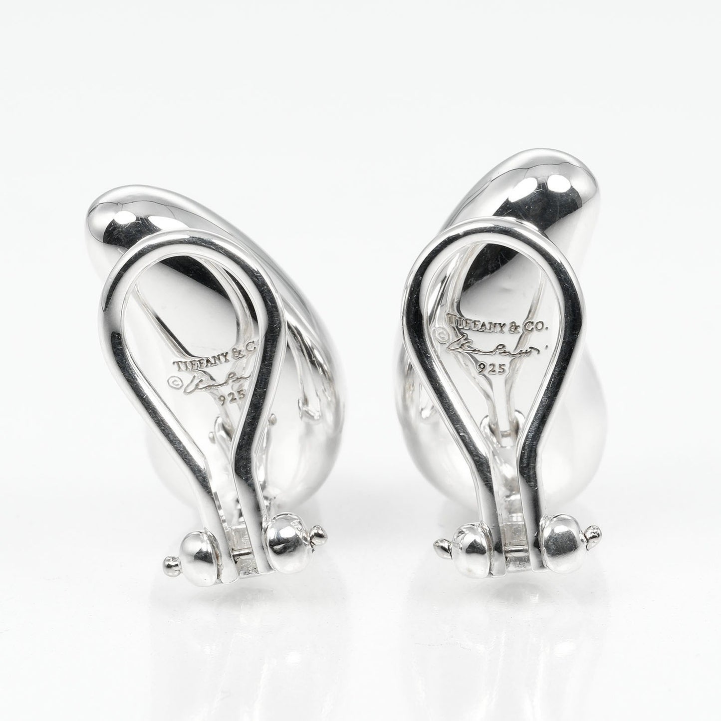 TIFFANY&Co. Earring Silver925 Silver teardrop Women Used Authentic