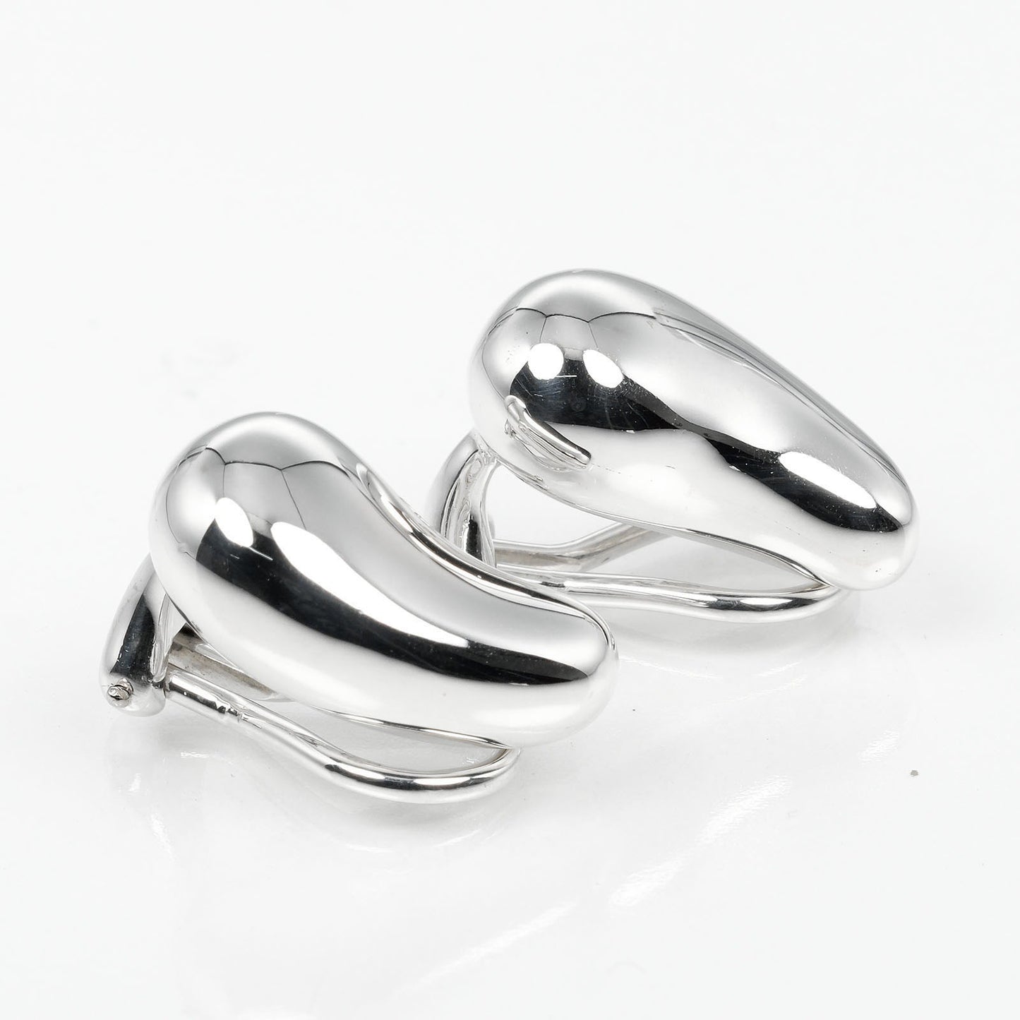 TIFFANY&Co. Earring Silver925 Silver teardrop Women Used Authentic