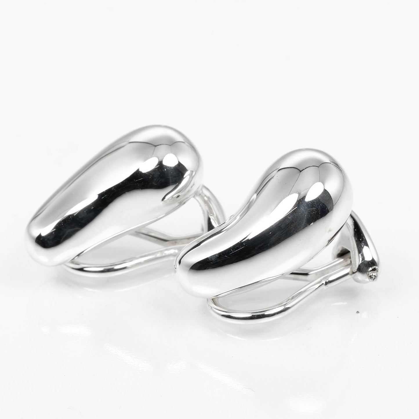 TIFFANY&Co. Earring Silver925 Silver teardrop Women Used Authentic