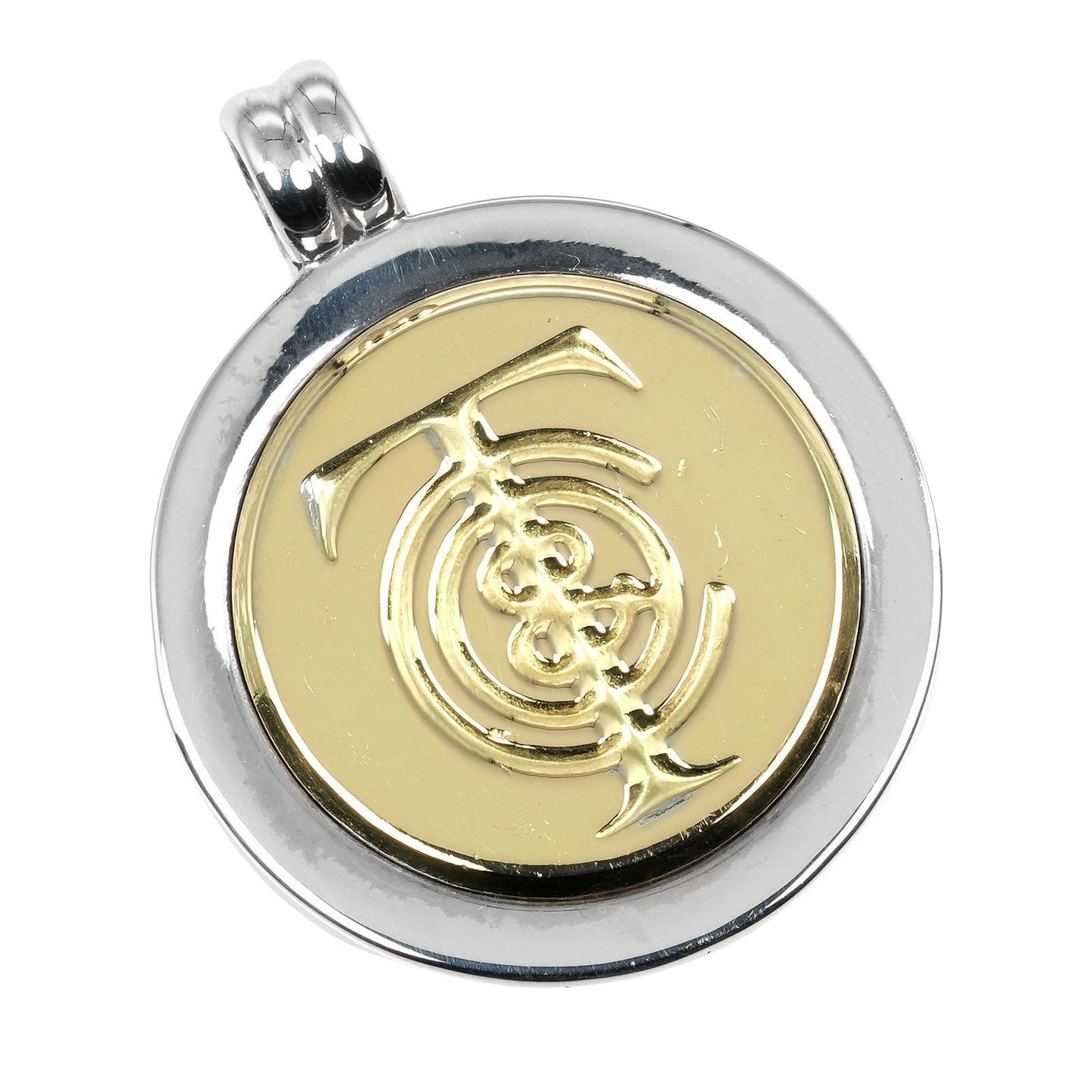 TIFFANY&Co. Pendant top Silver925, K18 Yellow Gold Silver T & C coin Women Used Authentic