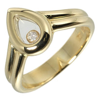 Chopard Ring Fine jewelry happy diamond drop K18 Yellow Gold, 1P Diamond gold Women Used Authentic