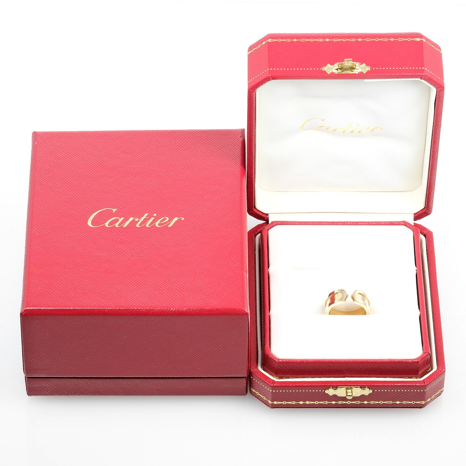 CARTIER Ring K18 yellow gold gold 2C Women 48 Used Authentic