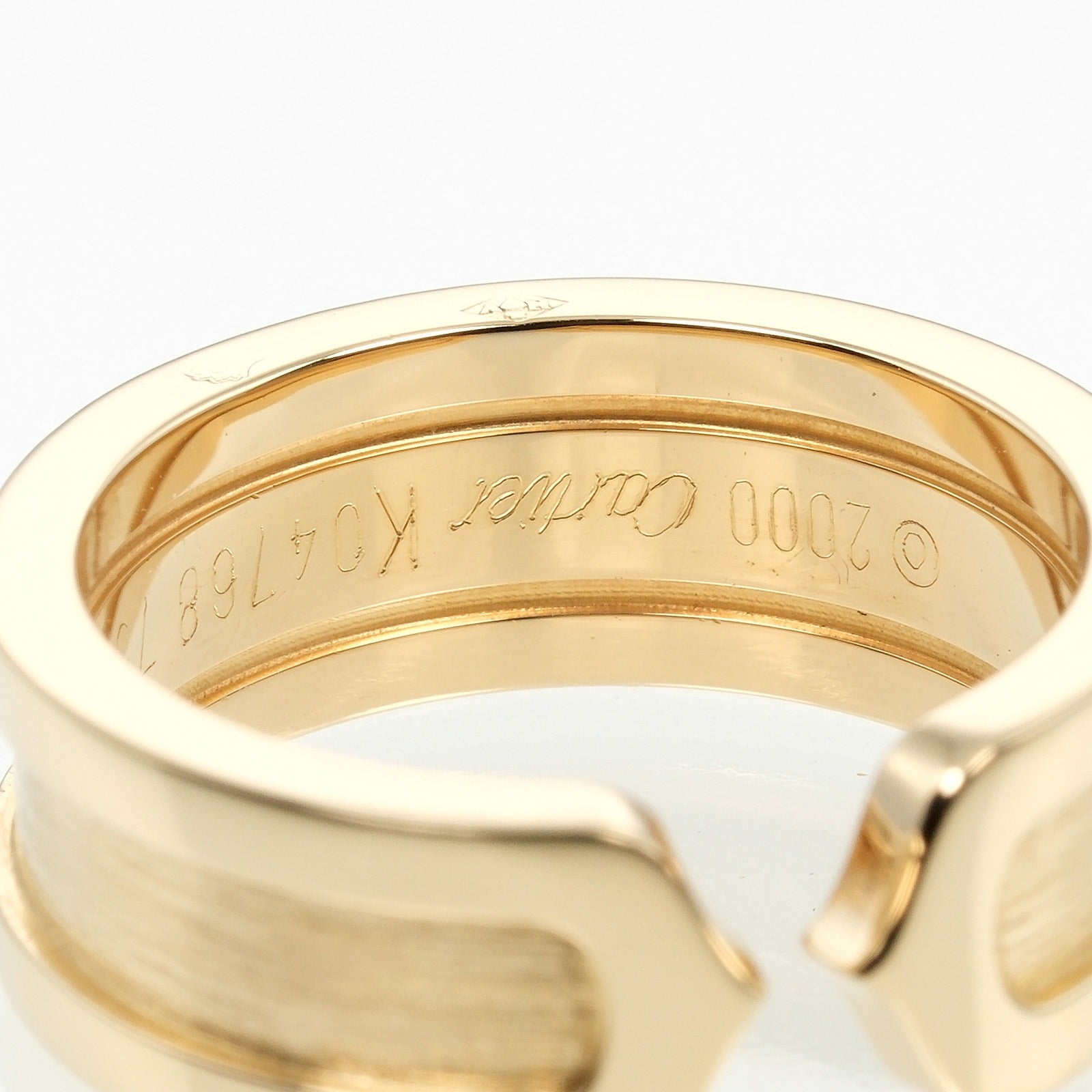 CARTIER Ring K18 yellow gold gold 2C Women 48 Used Authentic