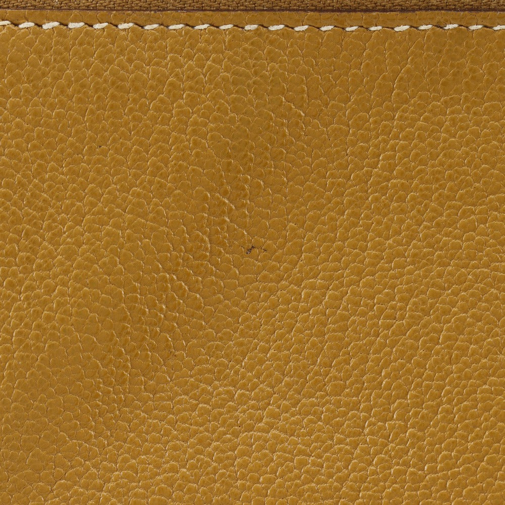 HERMES Long Wallet Purse Epsom Camel Baan classic Women Used Authentic