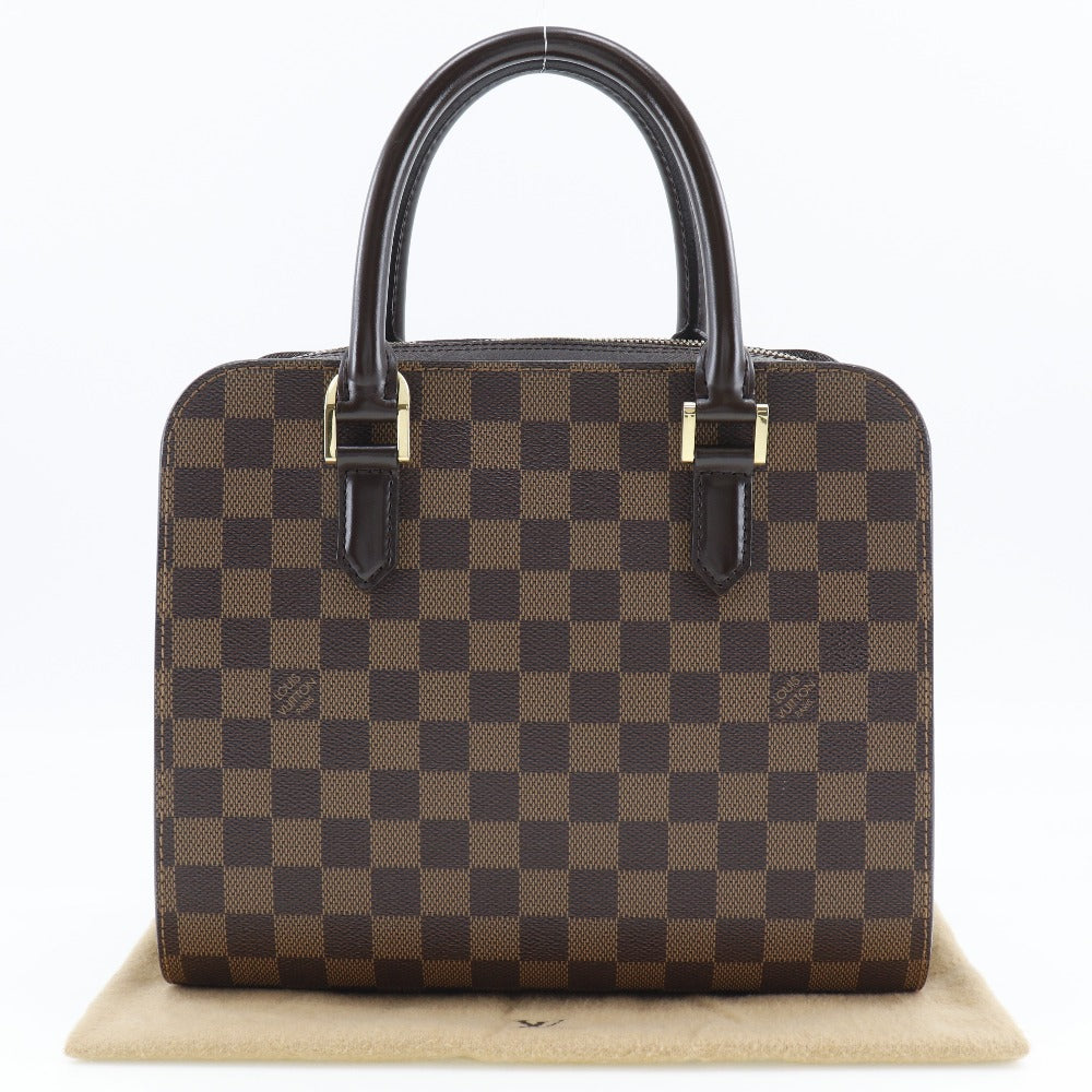 LOUIS VUITTON Handbag N51155 Damier canvas Brown Triana Women Used Authentic