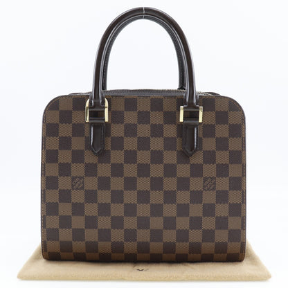 LOUIS VUITTON Handbag N51155 Damier canvas Brown Triana Women Used Authentic