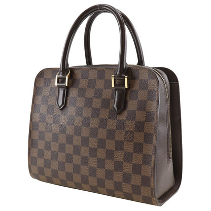 LOUIS VUITTON Handbag N51155 Damier canvas Brown Triana Women Used Authentic