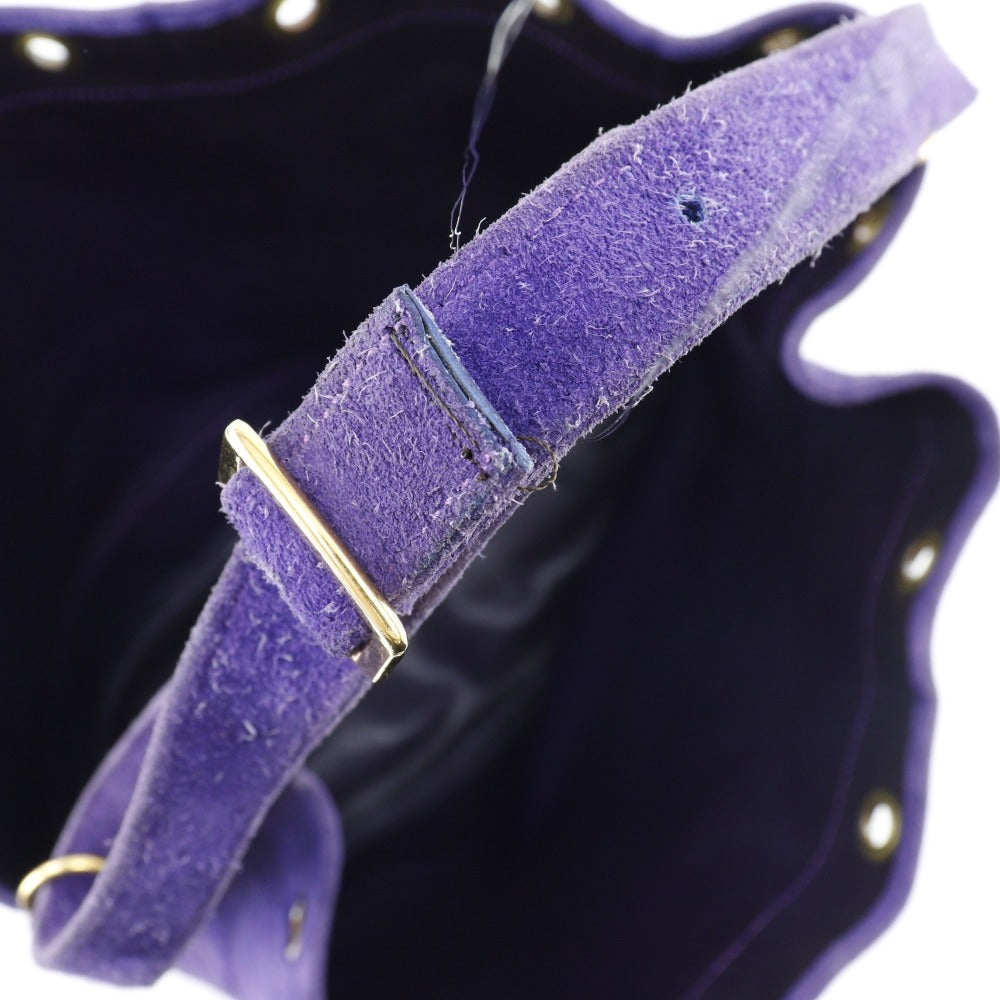 HERMES Shoulder Bag Suede purple Market GM Women Used Authentic Japan second hand luxury bags online supplier Arigatou Share Japan