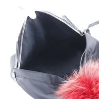 FENDI Backpack bugs bag monster Nylon 8BZ035-7ZP black Women Used Authentic