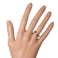 CARTIER Ring Fine jewelry OR ETACIER K18 Yellow Gold, Stainless Steel gold Women Used Authentic