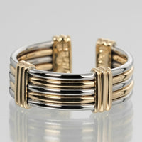 CARTIER Ring Fine jewelry OR ETACIER K18 Yellow Gold, Stainless Steel gold Women Used Authentic