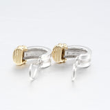 TIFFANY&Co. Earring Grooved Silver 925, K18 yellow gold Silver Women Used Authentic