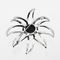 TIFFANY&Co. Brooch Fireworks Silver925, Onyx Silver Women Used Authentic