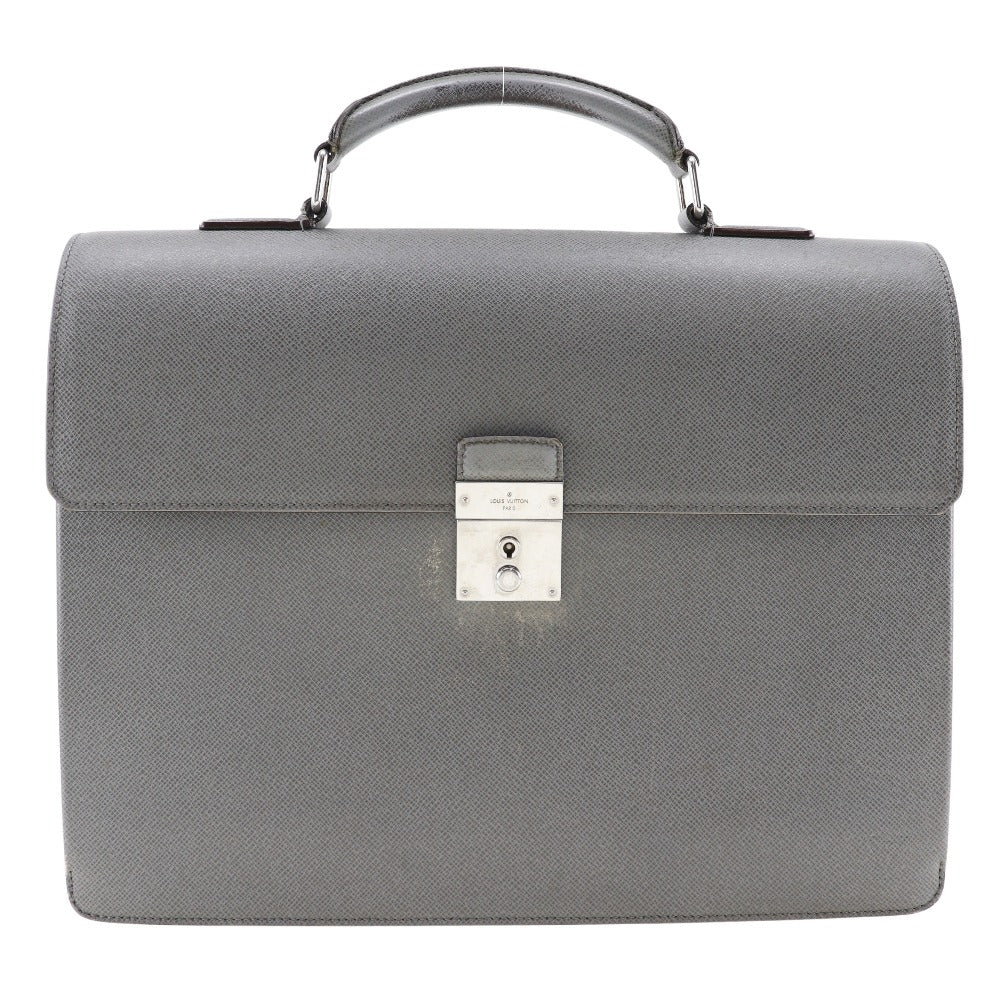 LOUIS VUITTON Business bag M32657 Taiga gray Briefcase Neo Robusto 2 mens Used Authentic