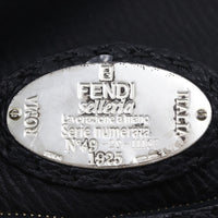 FENDI Shoulder Bag one belt Celeria Calfskin black Women Used Authentic